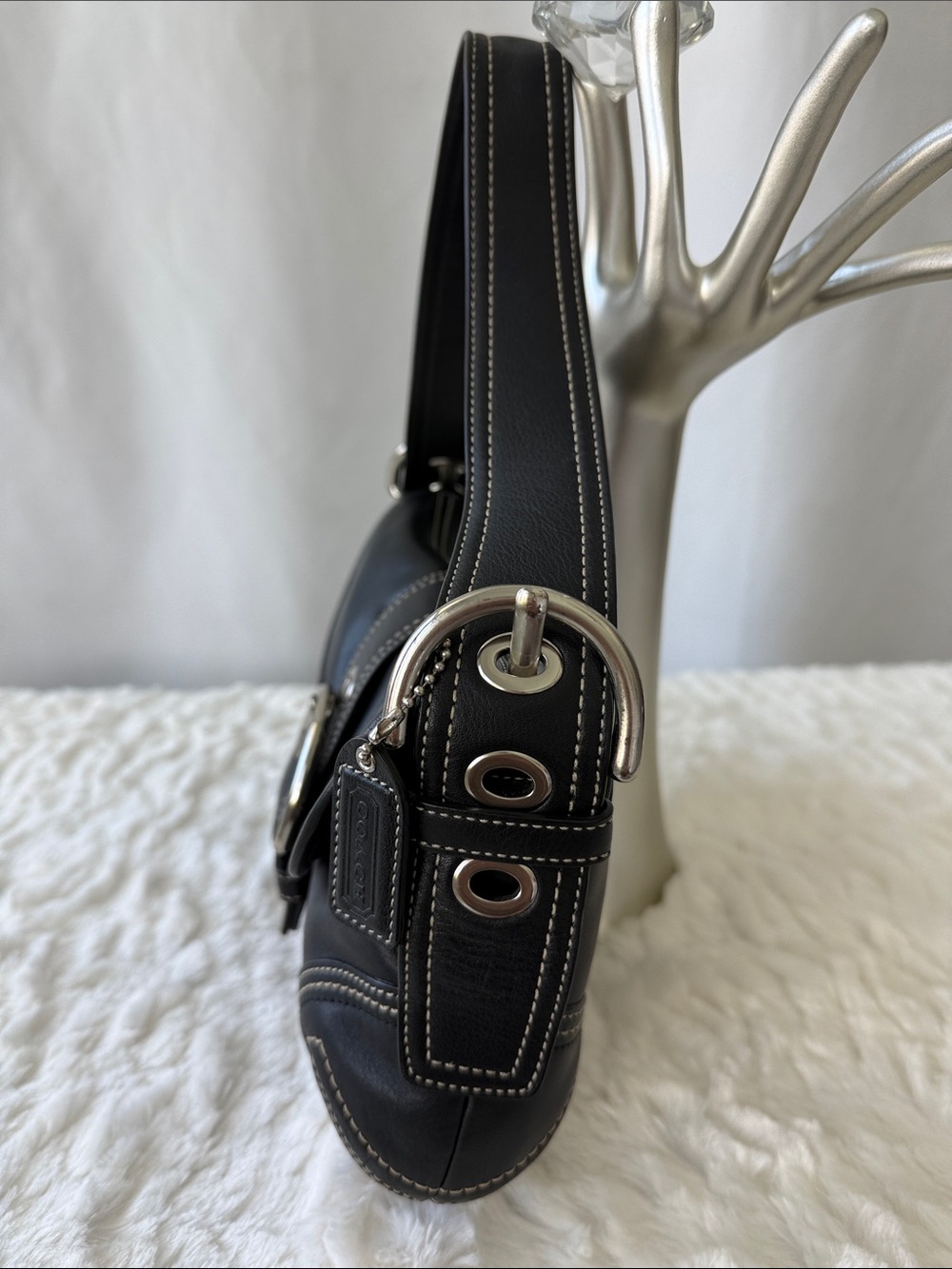 Coach Vintage Y2K Soho Black Leather Shoulder Bag - Picture 7 of 17